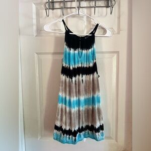 inc concepts international tank blouse Medium 100% Rayon Tie Dye Bling Casual